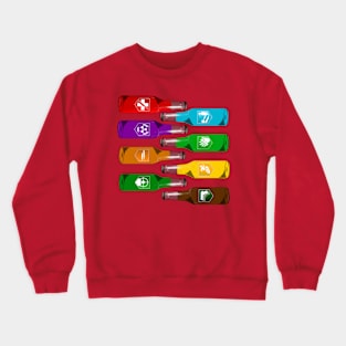 Zombie Perks Take Your Pick on Red Crewneck Sweatshirt